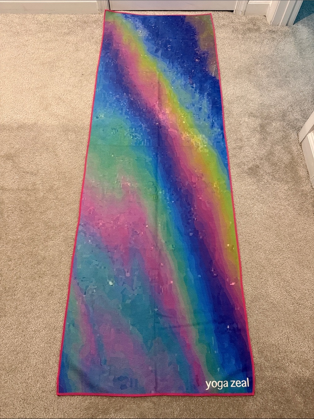 Yoga Zeal Rainbow Yoga Towel